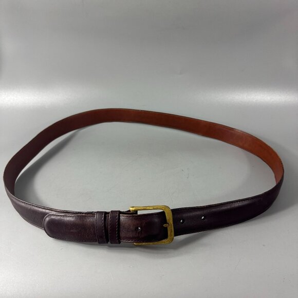 Vintage Coach # 5800 Men's Chocolate Brown Leather Belt, 40'' /100 CM - Picture 1 of 11
